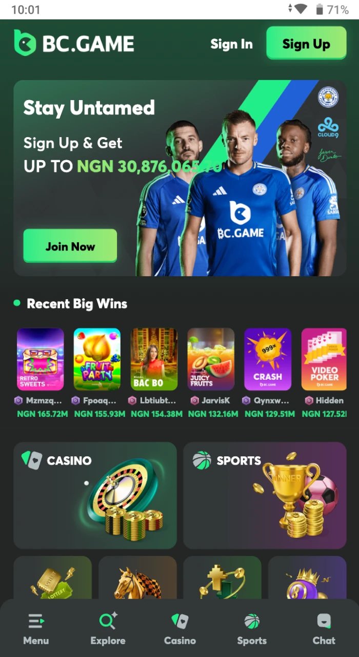 BC.GAME crypto casino betting offer — 300% welcome bonus for India, Nigeria, and Kenya players
